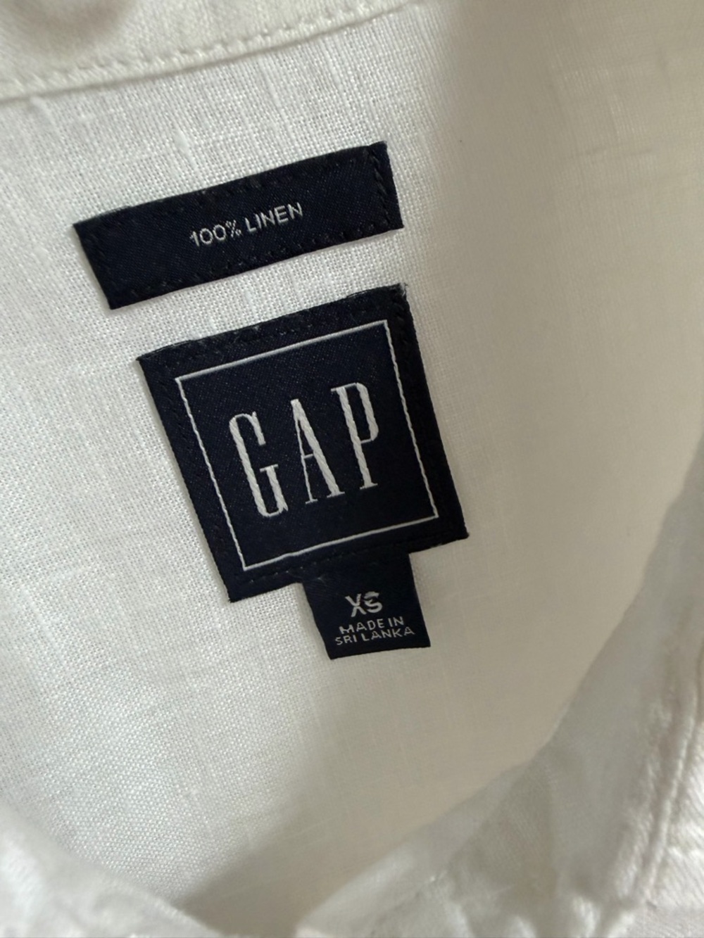 GAP 100% Linen Oversized Shirt - extra small - Picture 4 of 6
